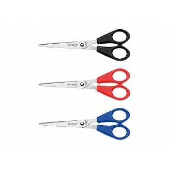 WESTCOTT Scheren Set Büro 17cm E-3103200 blau/rot/schwarz 3 Stück