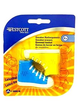 WESTCOTT Radierer Sneaker E-6606000 farbig ass. 2 Stück