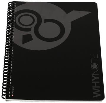 WHYNOTE Notizbuch A4 WNA4BOK01 starter-kit, schwarz