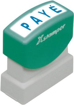 XSTAMPER Stempel Paye F102-B blau