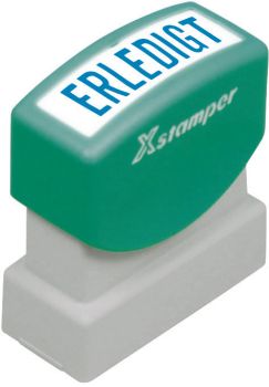 XSTAMPER Stempel Erledigt GE 18-B blau