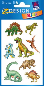 Z-DESIGN Sticker Kids 53145 Dinosaurier 3 Stück