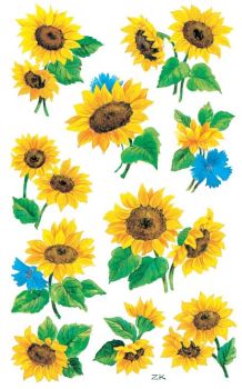 Z-DESIGN Sticker Creative 54103 Sonnenblumen 2 Stück