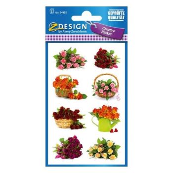 Z-DESIGN Sticker Blumenkörbe 54485 2 Blatt, 76x120mm