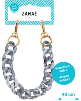 ZANAÉ Phone Wristlace Turtle Grey 17172 Mineral Winter grey