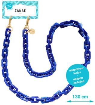 ZANAÉ Phone Necklace Blueberry Latte 18322 Cosy Capuccino blue