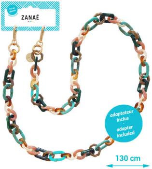 ZANAÉ Phone Necklace Blue Land 18330 Karma colored