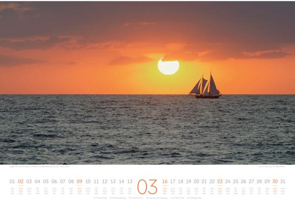 ACKERMANN Bildkalender 2025 2577 Tage am Meer 45x33cm