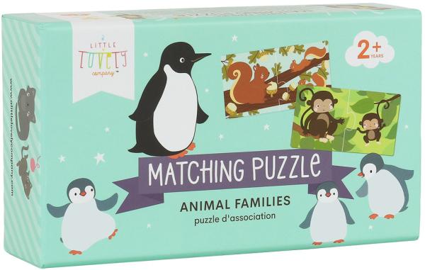 ALLC Puzzle 17x10x4.4cm PGMPAN11 Tierfamilie 20-teilig