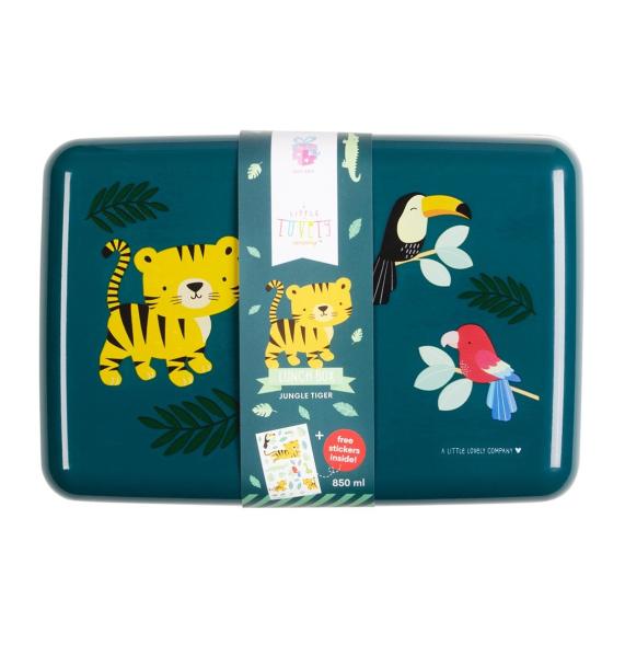 ALLC Lunchbox Tiger SBJTGR14 petrol 18x6x12cm