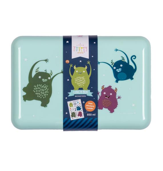 ALLC Lunchbox Monsters SBMOBU23 hellblau 18x6x12cm