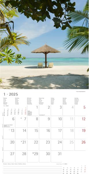 ALPHA EDITION Bildkalender 2025 104087 Summer Dreams ML 30x30cm