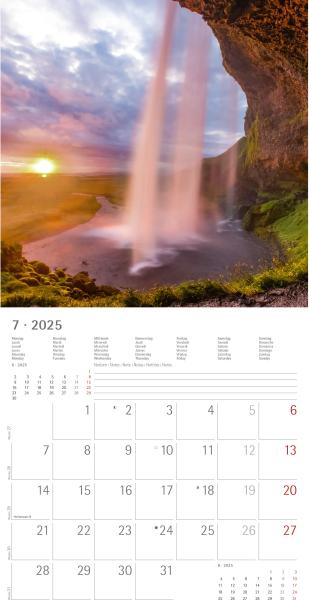 ALPHA EDITION Bildkalender 2025 104090 Sunny Moments 30x30cm