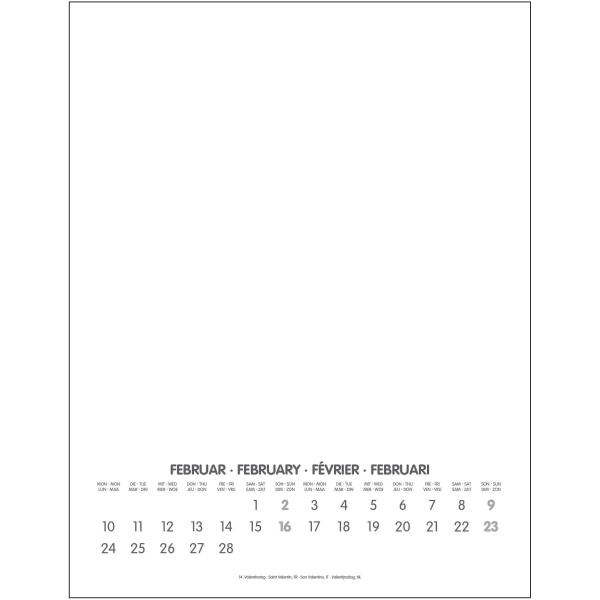 ALPHA EDITION Bastellkalender DIY 2025 104188 1M/1S weiss ML 24x31cm