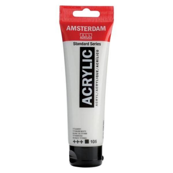 AMSTERDAM Acrylfarbe 120ml 17091052 titanweiss 105