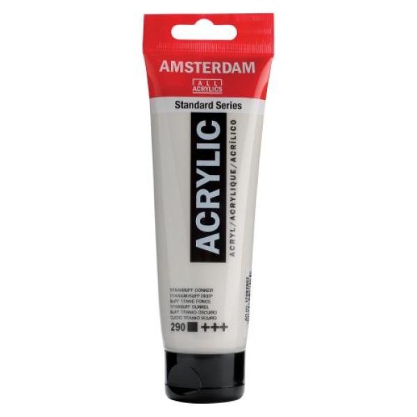 AMSTERDAM Acrylfarbe 120ml 17092902 titanbuff dunkel