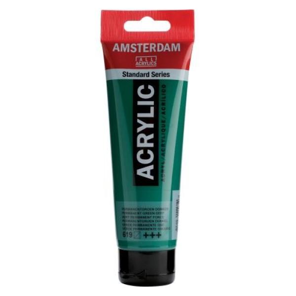 AMSTERDAM Acrylfarbe 120ml 17096192 perm.grn.dnk.