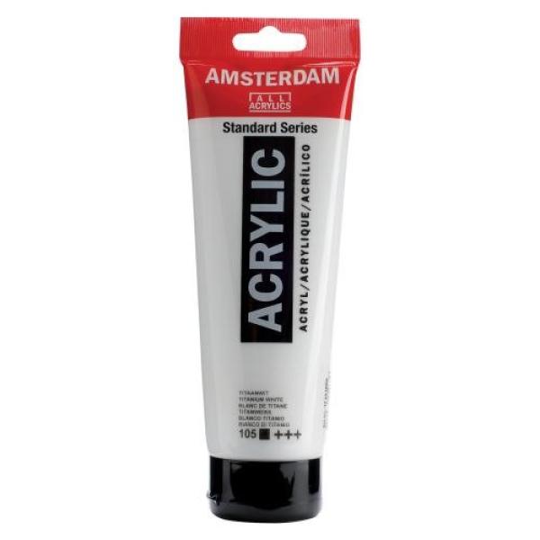 AMSTERDAM Acrylfarbe 250ml 17121050 tit.weiss