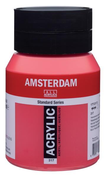 AMSTERDAM Acrylfarbe 500ml 17723172 transparent rot mittel