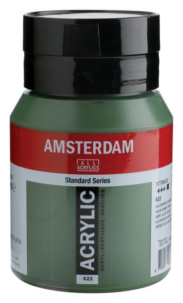 AMSTERDAM Acrylfarbe 500ml 17726222 olivgrün d.