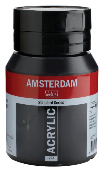 AMSTERDAM Acrylfarbe 500ml 17727352 oxidschwarz