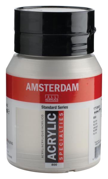 AMSTERDAM Acrylfarbe 500ml 17728002 silber