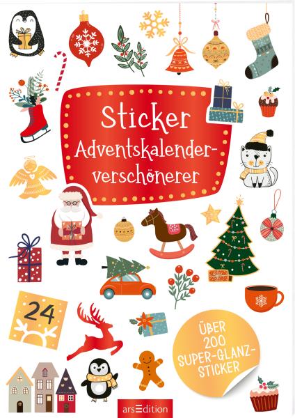 ARS EDITION Adventskalender 21x14.8cm 13392 Sticker