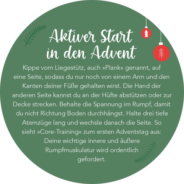 ARS EDITION Adventskalender in der Dose 134930 Fit im Advent