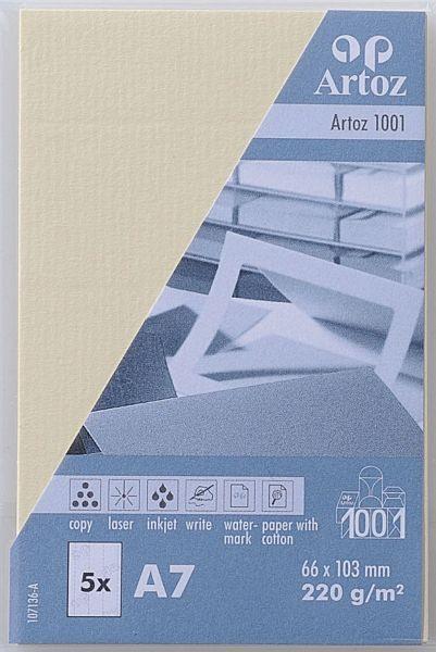 ARTOZ Visitenkarten 1001 A7 107136142 220g, chamois 5 Blatt