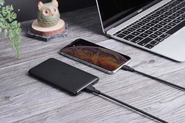 AUKEY Impulse Cable USB-C MFI bl. CB-CL1 1,2m Braided Nylon