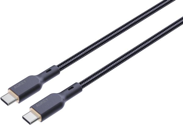 AUKEY Cable USB-C-to-C,Kevlar Core CB-KCC102 1.8m,Nylon Braided,100W,Bl.