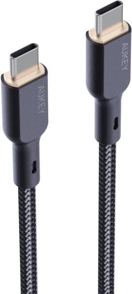 AUKEY Cable USB-C-to-C,Kevlar Core CB-KCC102 1.8m,Nylon Braided,100W,Bl.