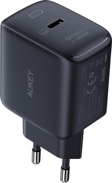 AUKEY Omnia II 45W GaN PD 1-Port PA-B2T BK USB-C Wall Charger