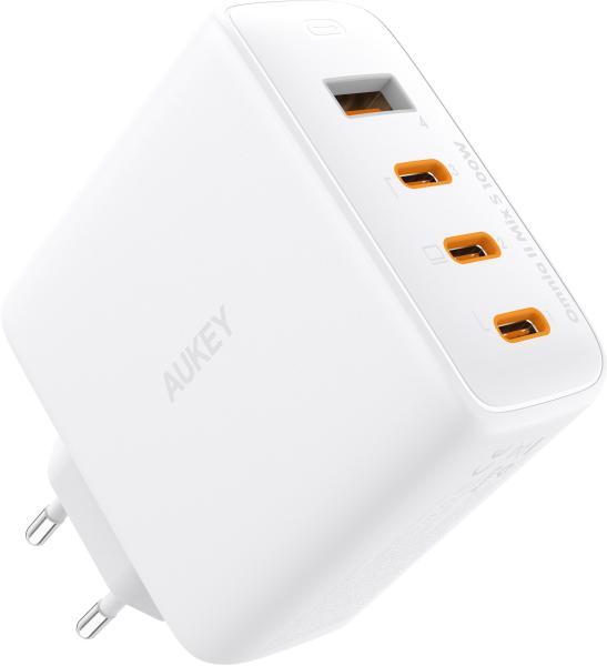 AUKEY OmniaMix II 100W GaN PD PA-B7S WH 4-Port, Wall Charger White