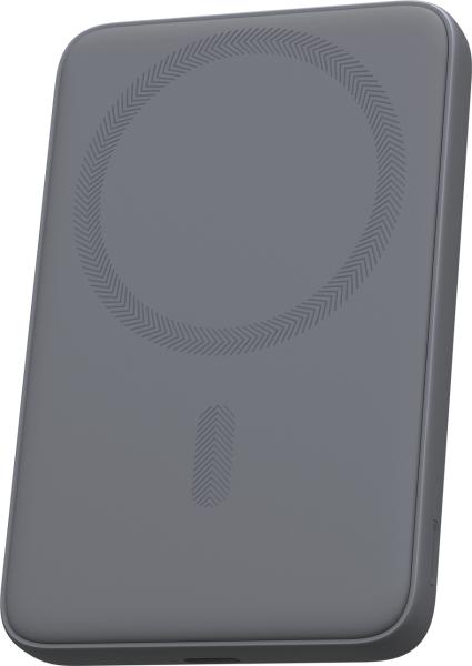 Aukey magfusion 5000mah pb-ms03 gr powerbank wireless grey - Aukey-pb-ms03-gr-0689323789085