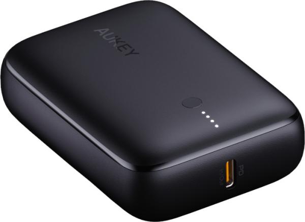 Aukey basix mini 10000, 20w, pd,qc pb-n83s powerbank,black,usb-c,usb-a - Aukey-pb-n83s-0692041999070