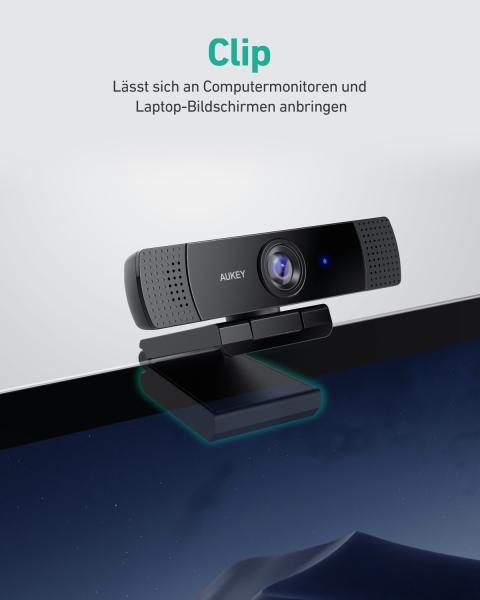 Aukey stream webcam 1080p dual mic pc-lm1e black, usb 2.0 - Aukey-pc-lm1e-0631390543268-04.jpg