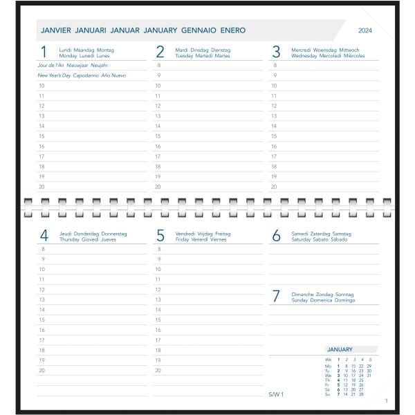 AURORA Agenda Novoplan P. Ersatz 2024 1700P 1W/2S, ML 9x16.5cm