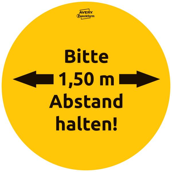 Avery zweckform hinweis-aufkleber de 20cm 49403z abstand halten 12 stück - Avery-zweckform-49403z-4004182494035-03.jpg
