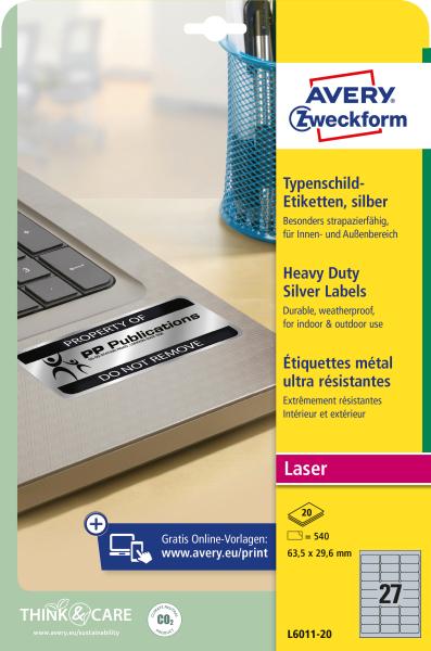 Avery zweckform typenschild-labels 63,5x29,6mm l6011-20 silber 540stk./20bl. - Avery-zweckform-l6011-20-4004182060117-05.jpg