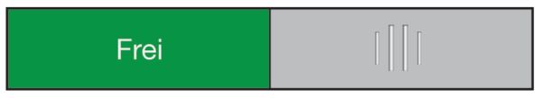 BEREC Türschild 37,4x152mm 314.087 Alu, Frei-Besetzt