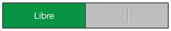 BEREC Türschild 37,4x152mm 314.088 Alu, Libre-Occupé