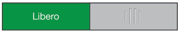 BEREC Türschild 37,4x152mm 314.089 Alu, Libero-Occupato