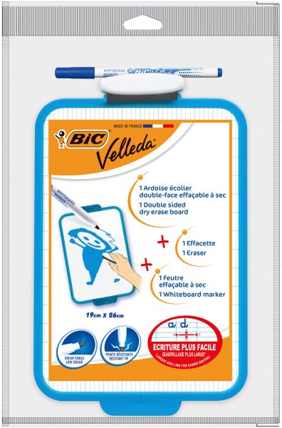 BIC Schultafel Velleda 841360 weiss 19x26cm