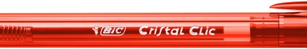 BIC Kugelschr. Cristal Clic 1mm 850734 rot 20 Stück