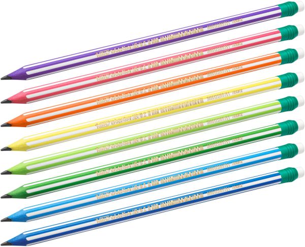 BIC Bleistift Evolution Stripes 8960342 sechskant-Mine ass. 12 Stk.