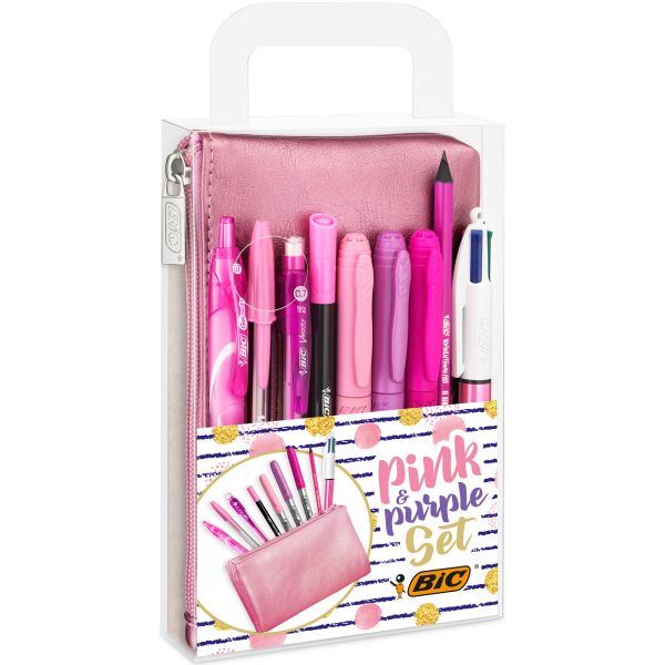 BIC Schreibset Pink & Pure 964280 9 Stück, rosa