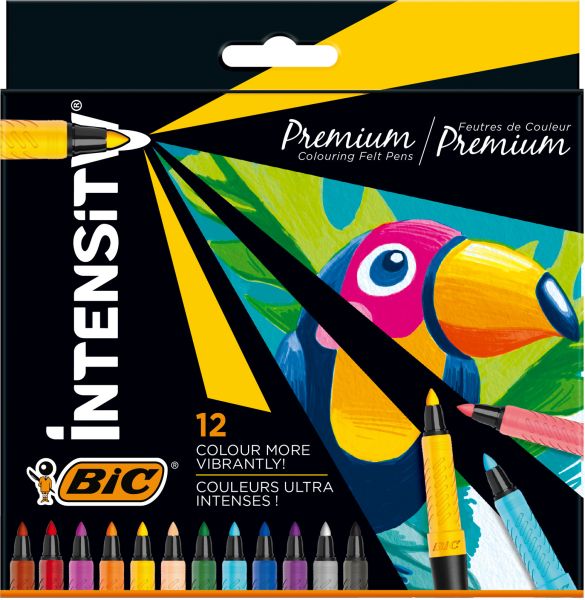 BIC Fineliner Intensity 0.7mm 977891 ass. 12 Stück