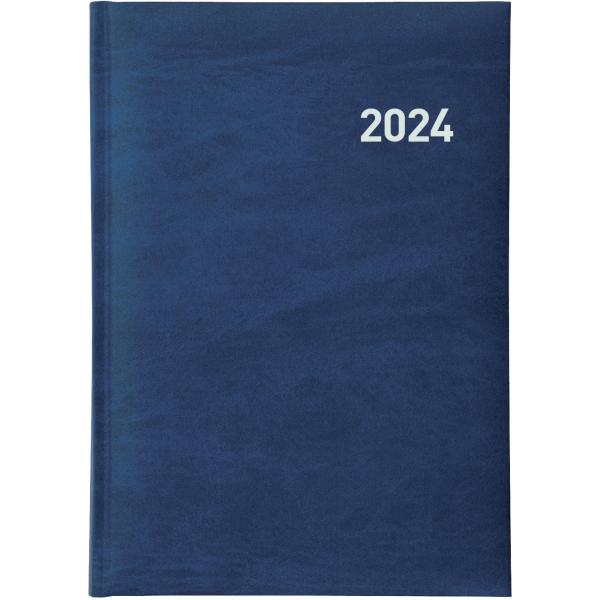 BIELLA Geschäftsagenda Executive 2024 06510050024U blau, 1T/S, 14,5x20,5cm