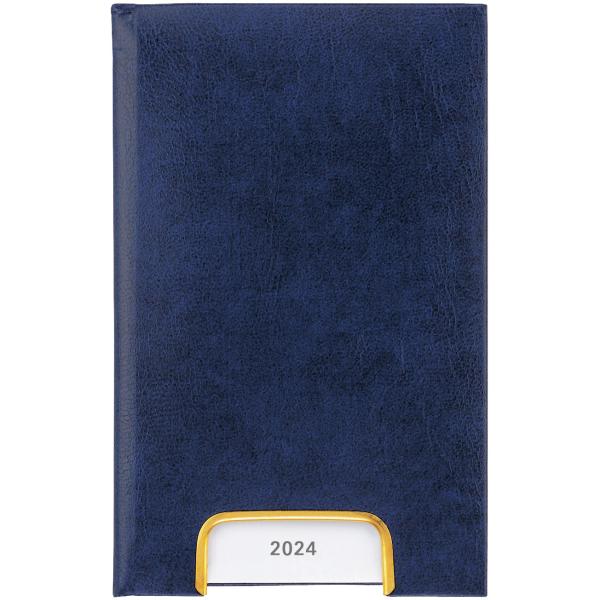 BIELLA Geschäftsagenda Disponent 2024 07401050024U blau, 1T/S, 10,1x16cm